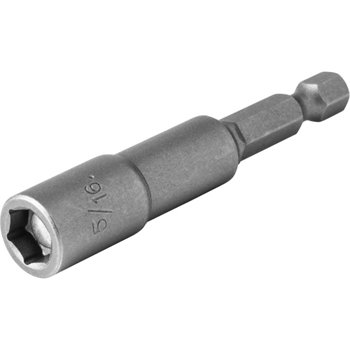 Tourne-&eacute;crou, Embout 5/16", Prise 1/4", 2-9/16" lo, Magn&eacute;tique Duraquip Inc
