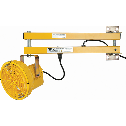 Dock Lights, 24" Arm, 50 W, High Pressure Sodium Lamp, Polycarbonate Duraquip Inc
