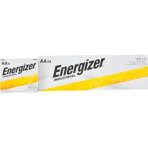 Alkaline Industrial Batteries, AA, 1.5 V Duraquip Inc