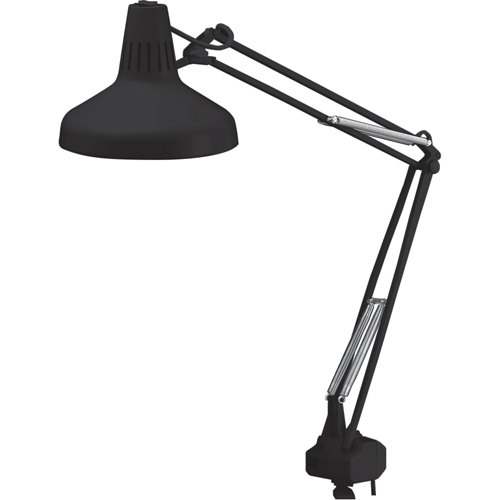 Heavy-duty Combination Task Light, 22/60 W, Fluorescent/Incandescent, 45" Neck, Black Duraquip Inc