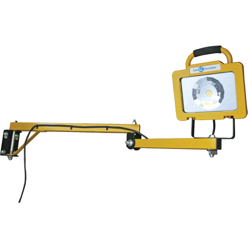 Heavy-Duty Dock Light, 40" Arm, 38 W, LED Lamp, Metal Duraquip Inc