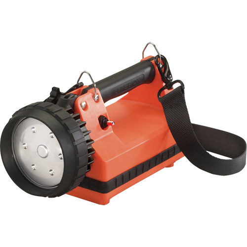 E-Flood&reg; FireBox&reg; Lantern with Standard System, LED, 615 Lumens, 8 Hrs. Run Time, Rechargeable Batteries, Included Duraquip Inc