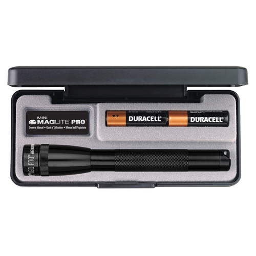 Lampes de poche Mini Pro, DEL, 272 lumens, Piles AA Duraquip Inc