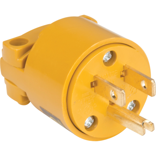 PVC Grounding Plug, Plastic, 15 A, 125 V Duraquip Inc