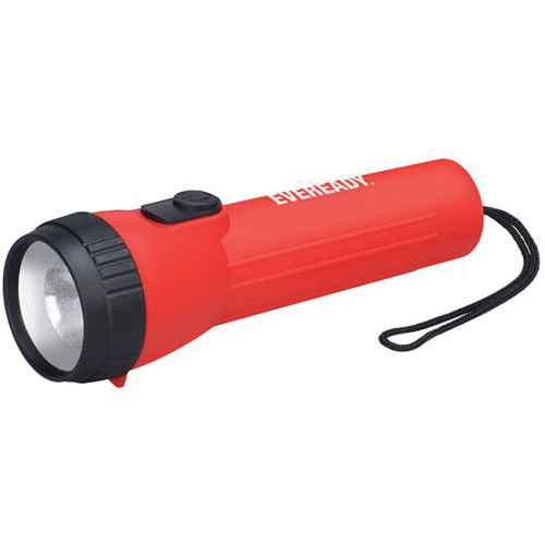 Industrial General Purpose Flashlight, LED, 25 Lumens, D Batteries Duraquip Inc