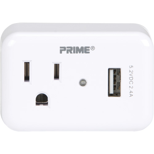 Chargeur USB Prime avec protection contre la surtension Duraquip Inc