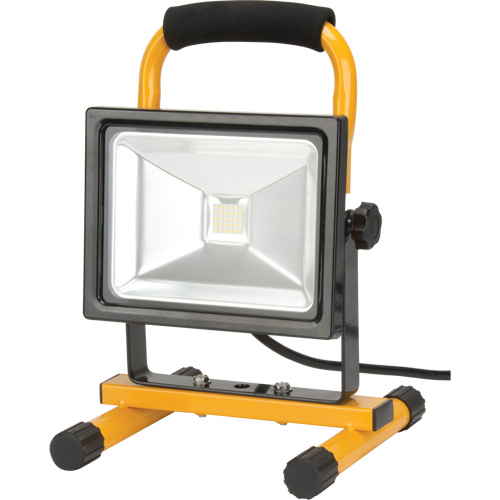 Portable Work Light, LED, 20 W, 2500 Lumens, Aluminum Housing Duraquip Inc