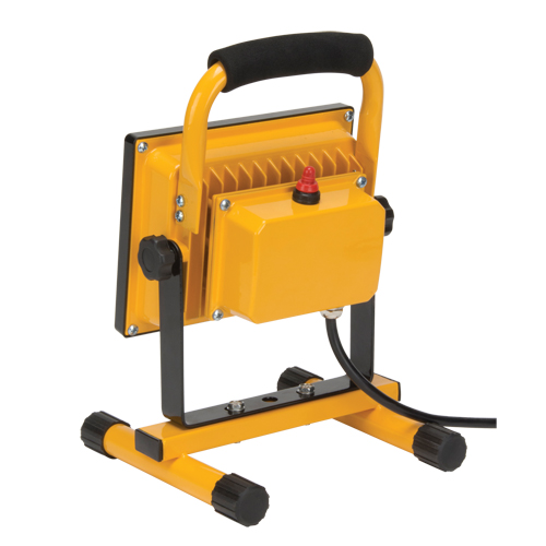 Portable Work Light, LED, 20 W, 2500 Lumens, Aluminum Housing Duraquip Inc