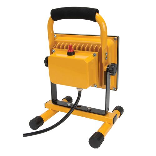Portable Work Light, LED, 20 W, 2500 Lumens, Aluminum Housing Duraquip Inc