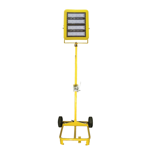 Chariot d'&eacute;clairage &agrave; t&ecirc;te unique avec treuil, DEL, 200 W, 30000 lumens, Boîtier en Aluminium Duraquip Inc