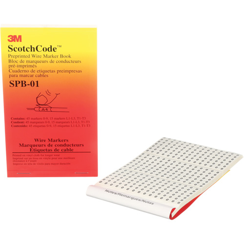 ScotchCode Pre-Printed Wire Marker Book Duraquip Inc