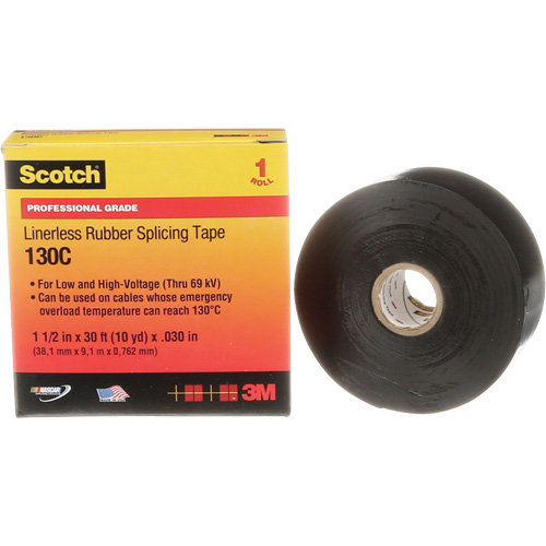 Ruban d'&eacute;pissure en caoutchouc sans doublure Scotch, 38 mm (1-1/2") " la, 9 m (30') " lo Duraquip Inc