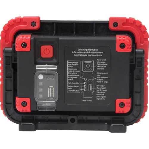 Portable Work Light, LED, 10 W, 1000 Lumens, Plastic Housing Duraquip Inc