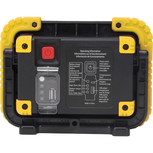 Lampe de travail portative, DEL, 10 W, 1000 lumens, Boîtier en Plastique Duraquip Inc