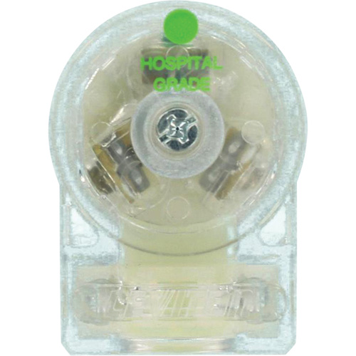 Angled Hospital Grade Extension Plug, Nylon, 15 Amps, 125 V Duraquip Inc