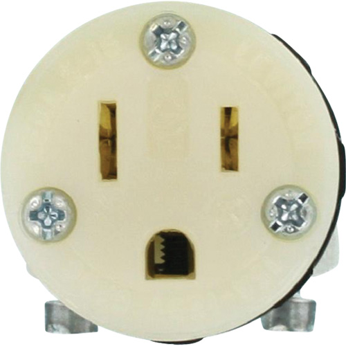 Hospital Grade Extension Plug Connector, 5-15R, Nylon Duraquip Inc