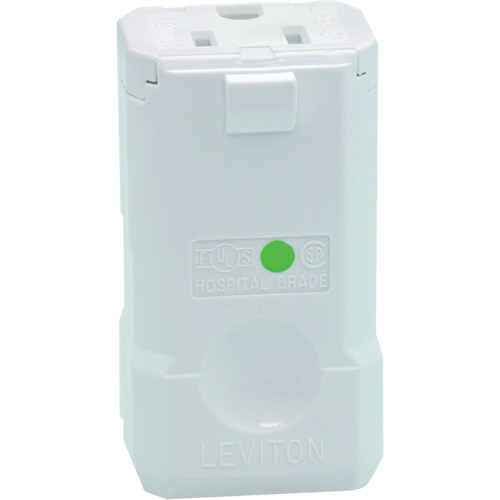 Connecteur de prise de rallonge de qualit&eacute; hospitali&egrave;re, 5-15R, Nylon Duraquip Inc