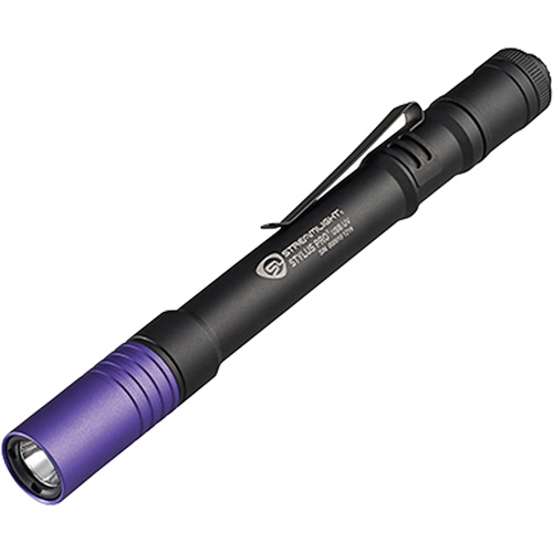 Lampe stylo UV avec port de recharge micro USB Stylus Pro, DEL, Corps en Aluminium, piles Rechargeable, Compris Duraquip Inc