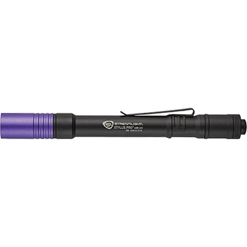 Lampe stylo UV avec port de recharge micro USB Stylus Pro, DEL, Corps en Aluminium, piles Rechargeable, Compris Duraquip Inc