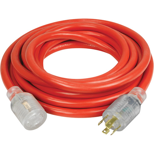 Rallonge pour g&eacute;n&eacute;ratrice &agrave; quatre prises, Ext&eacute;rieur, AWG 10, 30 A, 4 prise(s), 25' Duraquip Inc