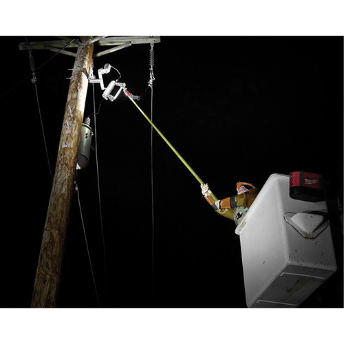 Lampe USB polyvalente REDLITHIUM pour perche isolante, DEL, Piles Rechargeable, Aluminium Duraquip Inc