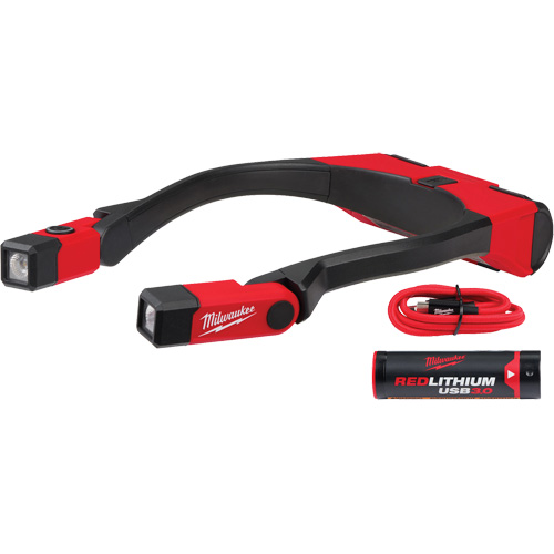 Lampe de travail USB Redlithium 400L, Lampe tour de cou, Rechargeable, 400 lumens Duraquip Inc