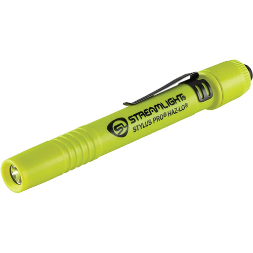Lampe stylo &agrave; s&eacute;curit&eacute; intrins&egrave;que Stylus Pro HAZ-LO, DEL, 105 lumens, piles AAA, Compris Duraquip Inc