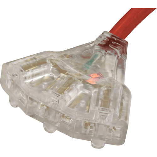 Rallonge pour g&eacute;n&eacute;ratrice avec triple fiche, STW, AWG 10, 3 prise(s), 25' Duraquip Inc