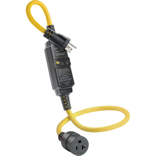 GFCI Cord Set with Automatic Reset, 120 V, 20 A, 3' Cord Duraquip Inc