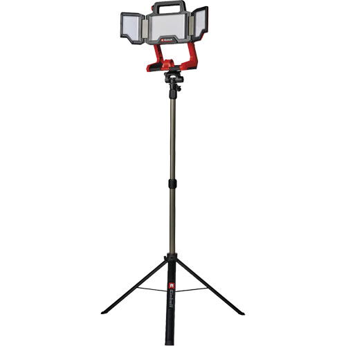 Lampe de travail &agrave; DEL professionnelle &agrave; panneaux pliants lumens sans fil 18V sur tr&eacute;pied, DEL, 3600 lumens Duraquip Inc