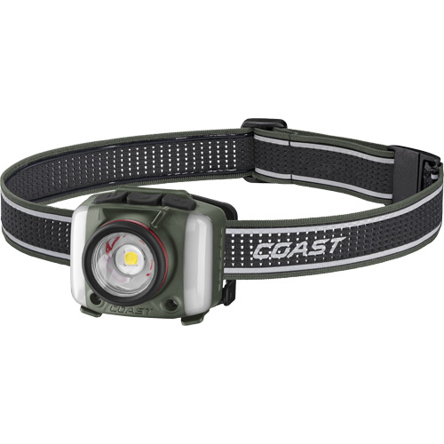 FL97R Tri-Colour Headlamp with Twist Focus & Voice Activation, LED, 830 Lumens, 2 Hrs. Run Time, Rechargeable Batteries Duraquip Inc