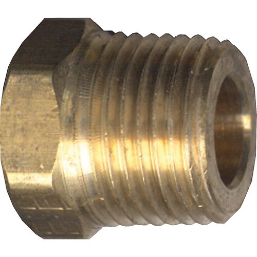 Hex Head Cored Plug, Pipe, 1/2" Dia., Brass Duraquip Inc