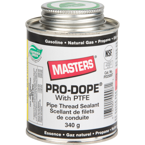 Scellant de filetage de tuyau, Canette &agrave; brosse, 250 ml, -129° C - 204° C/-200° F - 400° F Duraquip Inc