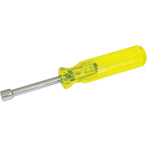 SAE Nut Driver, 5/16" Drive, 6-5/8" L Duraquip Inc