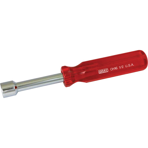 SAE Nut Driver, 1/2" Drive, 7" L Duraquip Inc