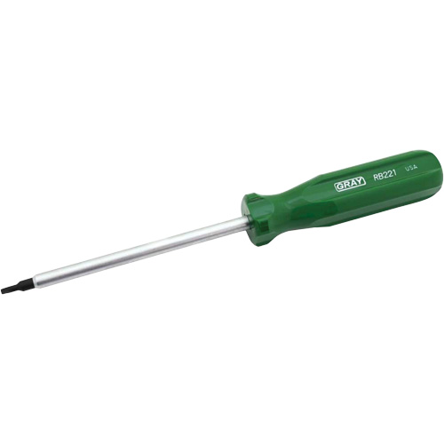 Extra-Long Square Recess Screwdriver, #1 Tip, Round, 10" L, Cushion Grip Handle Duraquip Inc