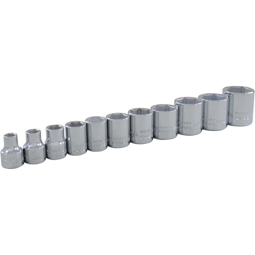 Jeu de douilles SAE, 11 Mcx, Prise de 3/8" Duraquip Inc