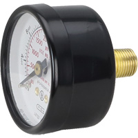 Pressure Gauges, 1-1/2" , 0 - 4000 psi, Back Mount, Analogue Duraquip Inc