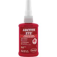 Threadlocker 272 High Temperature, Red, High, 50 ml, Bottle Duraquip Inc