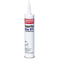 Superflex RTV Silicone Adhesive Sealant, Cartridge, Blue Duraquip Inc