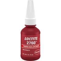 Compos&eacute; de blocage 2760 adh&eacute;sif instantan&eacute;, Rouge, &eacute;lev&eacute;, 10 ml, Bouteille Duraquip Inc