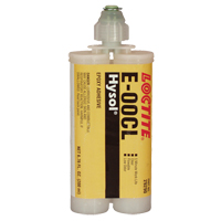 E-00CL Structural Adhesives, 200 ml, Dual Cartridge, Two-Part, Clear Duraquip Inc