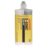 E-60NC Electrically Non-Corrosive Structural Adhesives, 400 ml, Dual Cartridge, Two-Part, Black Duraquip Inc