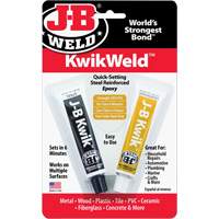 Colle époxyde KwikWeld, Deux composants, Tube, 2 oz, Gris AG577 | Duraquip Inc
