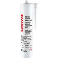 596 High Temp RTV Silicone Sealant, Cartridge, Red Duraquip Inc