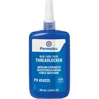 Threadlocker, Blue, Medium, 250 ml, Bottle Duraquip Inc