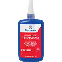 Permanent Strength Threadlocker, Red, High, 250 ml, Bottle AH116 | Duraquip Inc