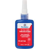 Threadlocker, Red, High, 50 ml, Bottle Duraquip Inc