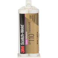 Scotch-Weld Adhesive, 1.64 fl. oz., Dual Cartridge, Two-Part, Clear Duraquip Inc