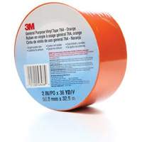Ruban en vinyle pour travaux g&eacute;n&eacute;raux 764, 50,8 mm (2") la x 32,9 m (108') lo, 5 mils, Orange Duraquip Inc